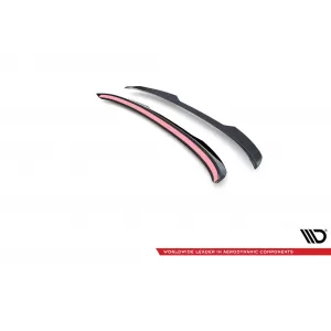 Maxton Design Spoilerset geeignet für Seitenschweller, Frontstoßstange, Heckstoßstange und Kofferraum des Ford Mustang Mach-E nach 2020, Glänzend Schwarz-image-6350267