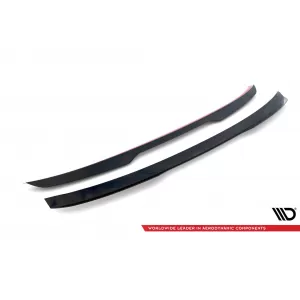 Maxton Design Spoilerset geeignet für Seitenschweller, Frontstoßstange, Heckstoßstange und Kofferraum des Ford Mustang Mach-E nach 2020, Glänzend Schwarz-image-6350269
