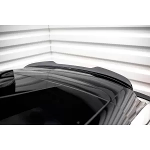 Maxton Design Spoilerset geeignet für Seitenschweller, Frontstoßstange, Heckstoßstange und Kofferraum des Ford Mustang Mach-E nach 2020, Glänzend Schwarz-image-6350280