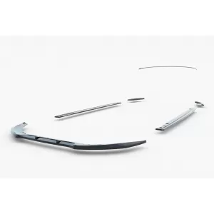 Maxton Design spoiler set suitable for side skirts, front, rear bumper and trunk of Ford S-Max Titanium 2010-2014, Gloss Black