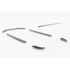 Maxton Design spoiler set suitable for side skirts, front, rear bumper and trunk of Ford S-Max Titanium 2010-2014, Gloss Black