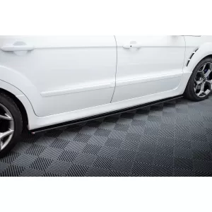 Maxton Design spoiler set suitable for side skirts, front, rear bumper and trunk of Ford S-Max Titanium 2010-2014, Gloss Black