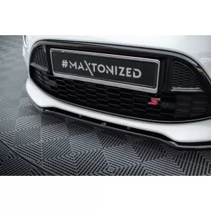 Maxton Design spoiler set suitable for side skirts, front, rear bumper and trunk of Ford S-Max Titanium 2010-2014, Gloss Black