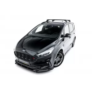 Maxton Design spoiler set suitable for side skirts, front, rear bumper and trunk of Ford S-Max ST-Line after 2023, Gloss Black