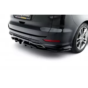 Maxton Design spoiler set suitable for side skirts, front, rear bumper and trunk of Ford S-Max ST-Line after 2023, Gloss Black