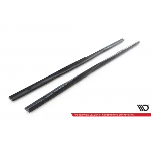 Maxton Design spoiler set suitable for side skirts, front, rear bumper and trunk of Ford S-Max ST-Line 2014-2019, Gloss Black