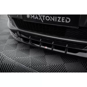 Maxton Design spoiler set suitable for side skirts, front, rear bumper and trunk of Ford S-Max ST-Line 2014-2019, Gloss Black