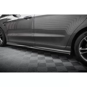 Maxton Design spoiler set suitable for side skirts, front, rear bumper and trunk of Ford S-Max ST-Line 2014-2019, Gloss Black