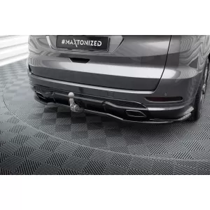 Maxton Design spoiler set suitable for side skirts, front, rear bumper and trunk of Ford S-Max ST-Line 2014-2019, Gloss Black