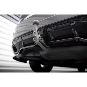 Maxton Design spoiler set suitable for side skirts, front, rear bumper and trunk of Ford S-Max ST-Line 2014-2019, Gloss Black