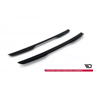 Maxton Design spoiler set suitable for side skirts, front, rear bumper and roof of Ford Tourneo Courier after 2023, Gloss Black