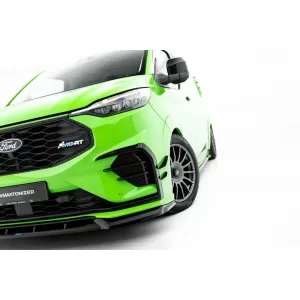 Maxton Design spoiler set suitable for side skirts, front, rear bumper and trunk of Ford Transit Custom after 2023, Gloss Black