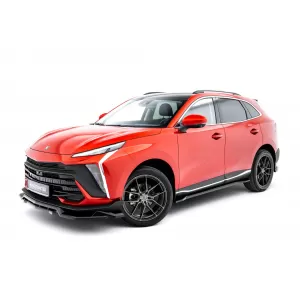 Maxton Design spoiler set suitable for side skirts, front, rear bumper and trunk of Forthing T-Five after 2023, Gloss Black