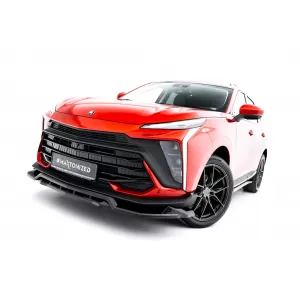 Maxton Design spoiler set suitable for side skirts, front, rear bumper and trunk of Forthing T-Five after 2023, Gloss Black