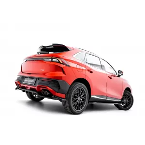 Maxton Design spoiler set suitable for side skirts, front, rear bumper and trunk of Forthing T-Five after 2023, Gloss Black