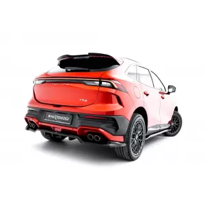 Maxton Design spoiler set suitable for side skirts, front, rear bumper and trunk of Forthing T-Five after 2023, Gloss Black