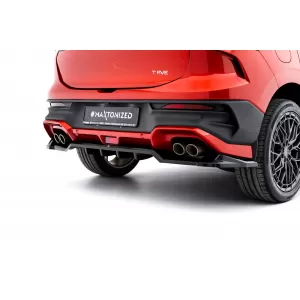 Maxton Design spoiler set suitable for side skirts, front, rear bumper and trunk of Forthing T-Five after 2023, Gloss Black