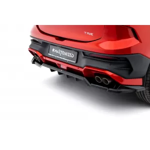 Maxton Design spoiler set suitable for side skirts, front, rear bumper and trunk of Forthing T-Five after 2023, Gloss Black