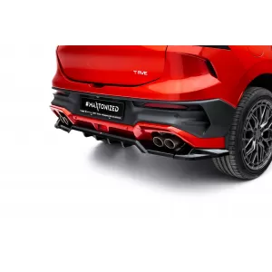 Maxton Design spoiler set suitable for side skirts, front, rear bumper and trunk of Forthing T-Five after 2023, Gloss Black