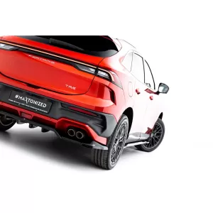 Maxton Design spoiler set suitable for side skirts, front, rear bumper and trunk of Forthing T-Five after 2023, Gloss Black