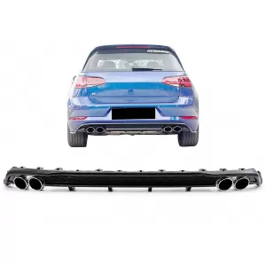 image-5-Rear Bumper Air Diffuser suitable for VW Golf 7.5 VII (2017-Up)