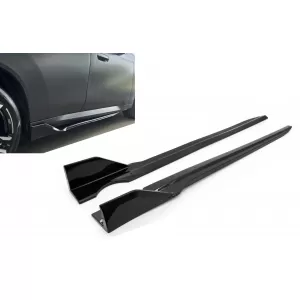 image-16-Extensión faldones laterales para BMW X3 G45 2024-2027 Diseño M Sport Negro Brillante