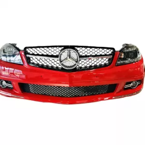 Front Grille suitable for Mercedes-Benz C-Class W204 07-14 A Design C63 Look With Single Fence Black/Chrome 1 Pc