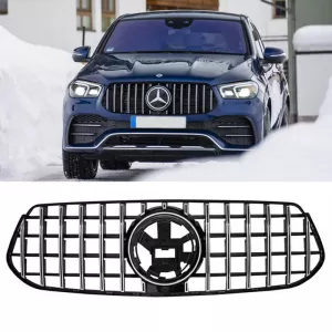 Front Grille suitable for Mercedes-Benz GLE-Class W167/C167/V167 19+ GT A Design Panamericana Look Black/Chrome 1pc