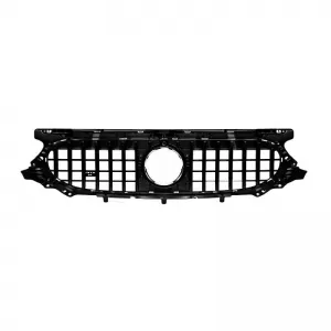 Front Grille For Mercedes-Benz GLA H247 Facelift 24+ Panamericana Look Black/Chrome 1 Pc