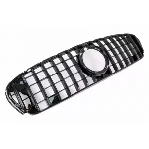 Front Grille For Mercedes-Benz GLC-Class X253 19+ Facelift A Design Line GTR Panamericana Design Black