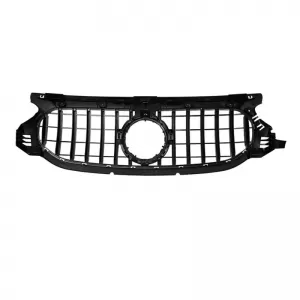 Front Grille For Mercedes-Benz GLA H247 20-23 Standard Bumper GT Panamericana Look Black/Chrome 1 Pc