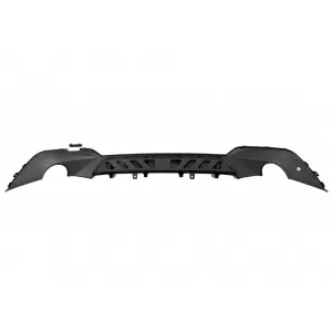 Rear Bumper Diffuser Double Outlet for Single Exhaust suitable for BMW 3 Series G20 G28 Sedan G21 Touring (2018-2022) Shiny Black