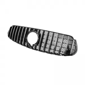 Front Grille suitable for Mercedes-Benz GLC-Class X253 19+ Facelift A Design Line GTR Panamericana Honeycomb Design Black/Chrome-image-6351613