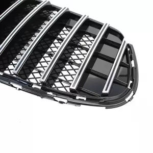 Front Grille suitable for Mercedes-Benz GLC-Class X253 19+ Facelift A Design Line GTR Panamericana Honeycomb Design Black/Chrome-image-6351614