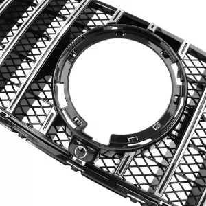 Front Grille suitable for Mercedes-Benz GLC-Class X253 19+ Facelift A Design Line GTR Panamericana Honeycomb Design Black/Chrome-image-6351615