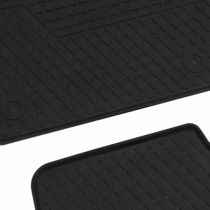 Car Rubber Floor Mats Black Premium Set for VW Polo 6 Type AW 17-21-image-6351621
