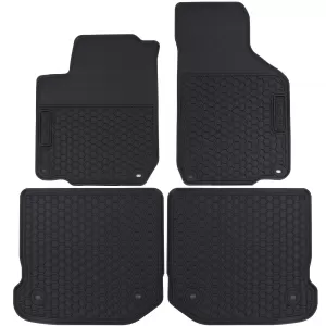 Car Rubber Floor Mats Black Premium Set for VW Golf 4 Sedan Variant 97-07-image-6351634