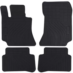 Car Rubber Floor Mats Black Premium Set for Mercedes E-Class W212 S212 09-16-image-6351657