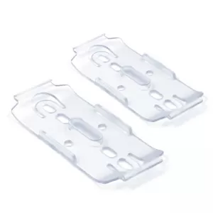 License Plate Holder Without Frame Suitable for Front / Rear Transparent 110mm 4 Pieces