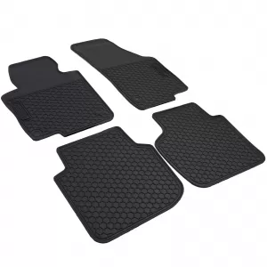 Car Rubber Floor Mats Black Premium Set for VW Passat B6 3C 2005-2010-image-6351675