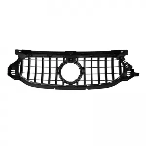 Front Grille suitable for Mercedes-Benz GLA H247 20-23 Standard Bumper GT Panamericana Look Glossy Black 1 Pc