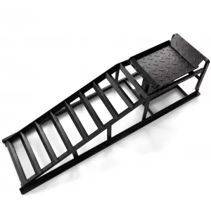 Drive-on ramp set with lift platform up to 3000kg black for tire widths up to 240-image-6351702