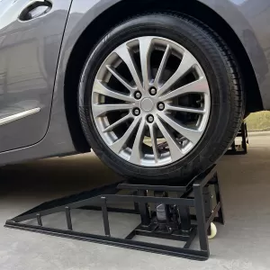 Drive-on ramp set with lift platform up to 3000kg black for tire widths up to 240-image-6351704