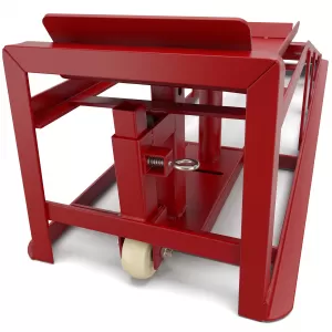 Drive-on ramp set with lift platform up to 3000kg red for tire widths up to 240-image-6351718
