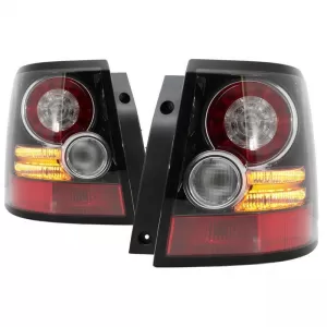 Tailights Set suitable for Land Rover Range Rover Sport L320 (2005-2013) Facelift Autobiography Design Black / Clear 2 Pieces-image-6351736