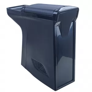 Center console black with cup holder and armrest for VW T5 T5.1 T6 T6.1-image-6351771