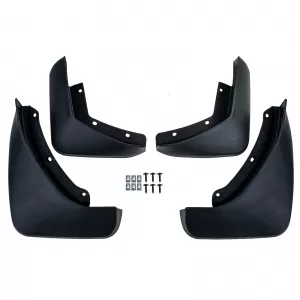 Mud flaps front + rear right left suitable for Volvo XC90 II 2015-2023-image-6351780