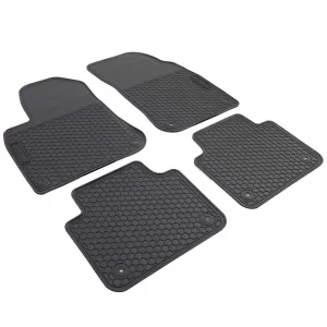 Car Rubber Floor Mats Black Premium Set for VW Touareg III CR from 18-image-6351852