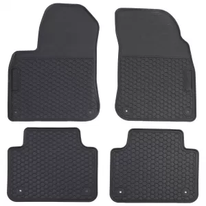 Car Rubber Floor Mats Black Premium Set for VW Touareg III CR from 18-image-6351859