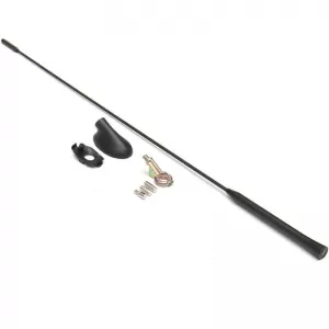 Car Roof Antenna 41cm Black With Base suitable for Ford Fiesta 89-11 / Focus 98-07 / Ka 96-08 / C-Max 03-10 / Transit 00-06 / Transit Connect 02-13 / Mondeo 96-07 / Kuga 08-12 / Puma 97-02 / Escort 95-image-6352006